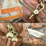 HOBO International Copula Woodlands Brown Leather Whipstitched Satchel Crossbody Photo 15