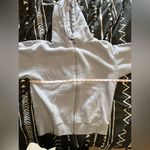 Brandy Melville  Light Blue Full Zip Hoodie Sweatshirt Women’s One Size EUC Photo 5