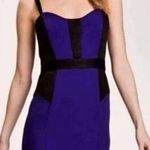 Milly New York Sleeveless Sheath Dress Special Event Color Block Purple Black 2 Photo 0
