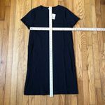 J.Crew  NWT Women's Black Short Sleeve Crewneck Knit Dress Size S Photo 2
