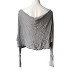 Elan Slouchy Dolman Batwing Waffle Knit Top, Sz L Photo 5