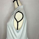 Under Armour Golf Collared Sleeveless Shirts HeatGear Light Blue Peplum Sz L NEW Photo 4