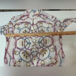 J. McLaughlin J.‎ McLaughlin Equestrian Button Blouse - Women Size 10 Photo 5
