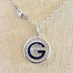 Swavorski Swarovski “G” Crystal Initial Pendant Necklace Photo 1