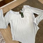 Wild Fable Open Back Crisscross Back Long Sleeve Bodysuit Photo 4