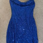 Windsor Blue Sparkle Mini Dress Photo 1