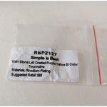 NWT Bomb Party Sz 8 Ring Lab Created Tourmaline Bi Photo 6