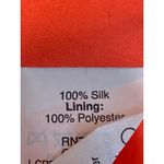 Madewell  Coral 100% Silk Sleeveless V Neck Keyhole Back Tank Mini Dress Size 2 Photo 3