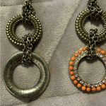 Dangle Earrings with Fish Hook Orange Photo 3