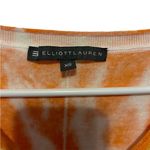 Elliot Lauren orange and white long sleeve light weight sweater size xs Photo 3