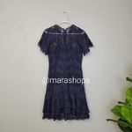 Jonathan Simkhai Navy Flutter Lace Mini Dress Blue Size XS Photo 3