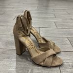 Sam Edelman Oatmeal Suede Yancy Ankle Strap Heels Photo 6