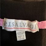 P.J. Salvage  Lightning Bolt & Star Black Sweatshirt Distressed Hem Design Small Photo 6