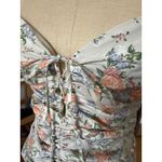 House Of CB  London Kara Pleated Cotton Dress With Floral Print Size 1+/ 10-12 Photo 3