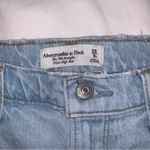 Abercrombie & Fitch A&F Curve Love Ultra High Rise 90s Straight Jean in Light Destroy Photo 3