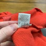 Sahalie Butter Fleece Pullover Womens Size Large Coral Red Fleece 1/4 Snap Mock Photo 7