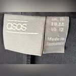 ASOS  12 Classic Wrap Satin Trim Mini Dress - Black Formal Photo 10