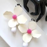 ZARA New!  Big Flower Earrings Photo 10