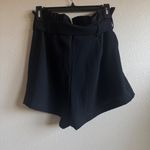 Amanda Uprichard  Black Wyatt Front Tie Shorts Size M from Revolve NWOT Photo 3
