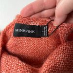 MINKPINK ‎ Womens Brick Red Size Large Curious Roll Neck Sweater Dress Tunic NEW Photo 2