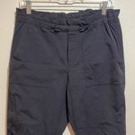 Athleta  Trekkie Paper Bag Pants Black Pull On Nylon Hiking Size 6 405927 Photo 5