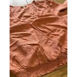 Hem & Thread  ANTHROPOLOGIE Mauve Summer Blouse With‎ Ruffles Size Large Boho Photo 3