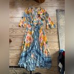 Farm Rio  for Anthropologie Camila Wrap Maxi Dress size m Photo 1