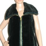 Andrew Marc NWT Marc New York Faux Fur Hunter Green Vest S Photo 5