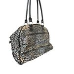 Guess  Animal Print Bowler Bag Satchel Black White Purse‎ Handbag G Logo Photo 2
