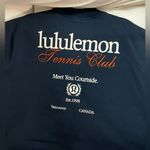 Lululemon  NWT Heavyweight Fleece Pullover Tennis Club Sweater Top Blue Size M Photo 8