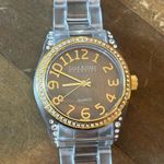 Joan Rivers Vintage clear acrylic crystal accent watch Photo 6