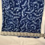 Sundance  women's small linen blue print wide leg pants white pattern casual Photo 7