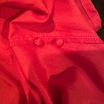 Dana AshleyVintage Red Button Down Collard Shorts Sleeves.Pleated Blouse Sz 10. Photo 10