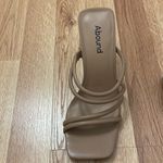 Abound Nude Strapy Block Heels Size 6 Photo 2