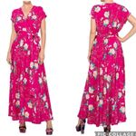 Meghan LA  Jasmine Dress Lotus‎ Cranberry Fuchsia Pink XXL Photo 1
