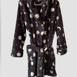 Sonoma Goods For Life Gray Celestial Bathrobe Soft Fleece Size Small Short Cozy Photo 1