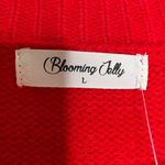 Blooming Jelly Red Lantern Sleeve Oversized Pullover Sweater w/Pearls Size Large Photo 11