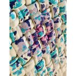 Anthropologie Tank Top Tee Shirt Womens Ivory Colorful Basket Weave Weaved Small Photo 6