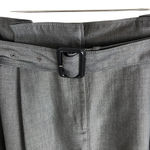 Burberry Virgin Wool Mohair Gray Skirt Lined Belted Size 10 Photo 3