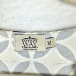 Katherine Way Shift Dress Size Medium Geometric 3/4 Sleeve Active Golf UPF 50 Tan Photo 4