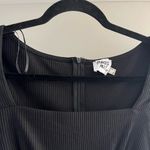 Princess Polly NWT  Black Ribbed Sara Bodysuit Photo 1