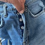 Free People  | Blue Button Fly High Waisted Skinny Jeans Sz 24 Photo 2