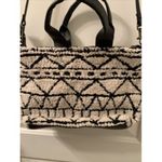 Universal Threads Universal Thread Print Shoulder Bag Crossbody Purse Black & Off White Photo 2