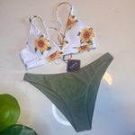 Zaful NWT  Sunflower Print Bikini Swim Set Size Large Photo 1