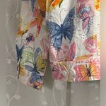 Alfred Dunner Eyelet Butterfly Lined Button Front Long Sleeve Jacket XL 16P EUC Photo 6