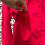 Wrangler Vintage 90s  Red cape beaded sweetheart neckline western shirt M/L? Photo 3