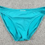 Becca  Womens Bikini Large Teal Blue 2 Piece Floral Embroidered Triangle Halter Photo 5