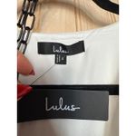 Lulus NWT  Sicily Sweetheart White Button-Front Puff Sleeve Midi Dress Size S Photo 5