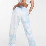 Playboy Blue & White Tie Dye Joggers Photo 2