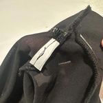 ZARA Women’s Black Bodysuit Sz Large Square Neck With Mesh Abdomen Photo 12